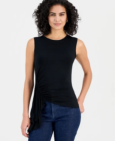 I.n.c. International Concepts Women's Luxe Layering Side-Ruffle Tank, Macy's Exclusive