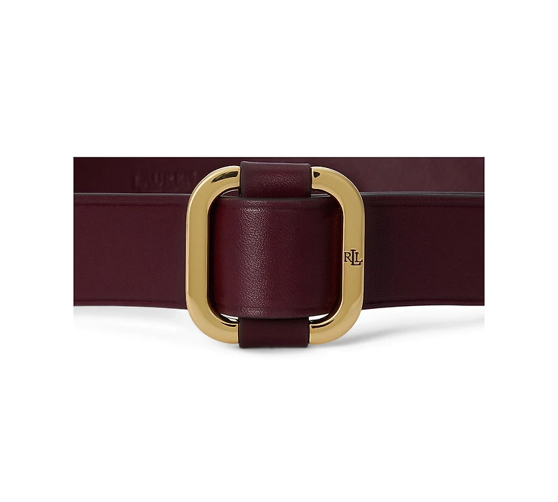 Lauren Ralph Women's Slide Buckle Leather Belt