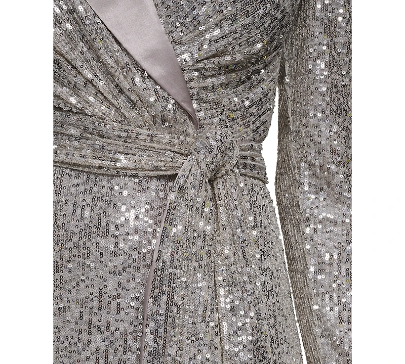 Eliza J Women's Social Sequin V-Neck Dress