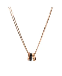 Pre-Owned Cartier Love 3 Ring Pendant Necklace