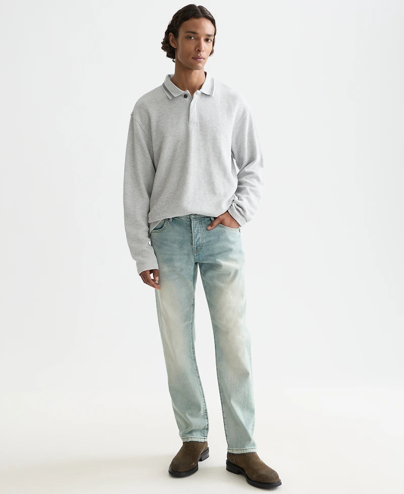 Scotch & Soda Men's Structured Long Sleeve Polo Shirt