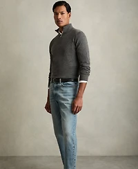Reiss Men's Merino Wool Half-Zip Funnel Neck Sweater