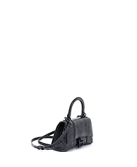 Pre-Owned Balenciaga Xs Hourglass Top Handle Bag Embossed Leather