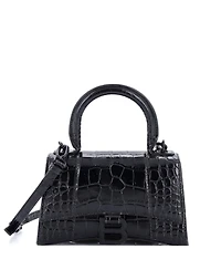 Pre-Owned Balenciaga Xs Hourglass Top Handle Bag Embossed Leather