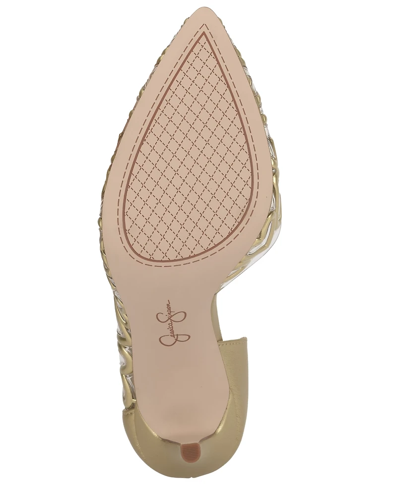 Jessica Simpson Women's Palvin Vinyl Heart Pumps