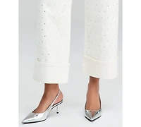 And Now This Women's Embellished Cuffed Wide-Leg Jeans, Macy's Exclusive