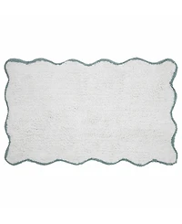 Vcny Home Scallop Cotton Bath Rug, 21" x 34"