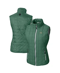 Cutter & Buck Women's Green Bay Packers Rainier PrimaLoft Eco Insulated Full-Zip Puffer Vest