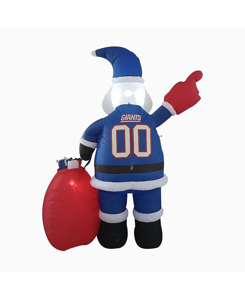 Logo Brands New York Giants 7' Inflatable Santa