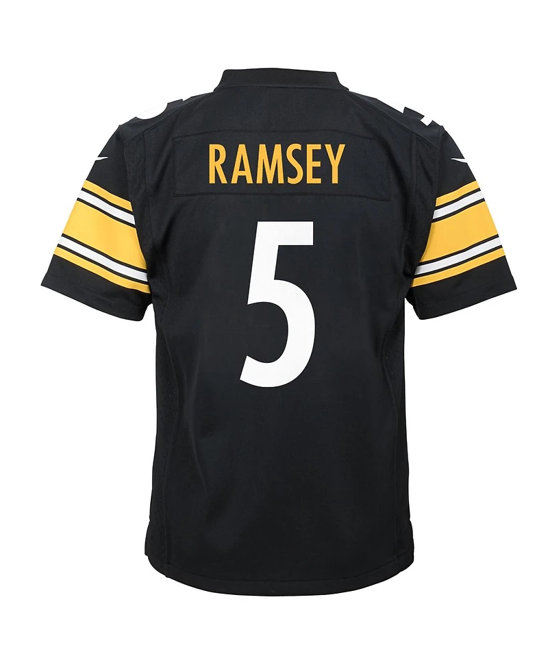 Nike Big Boys and Girls Jalen Ramsey Black Pittsburgh Steelers Team Game Jersey