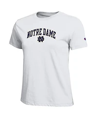 Champion Women's White Notre Dame Fighting Irish Arched Over Logo T-Shirt