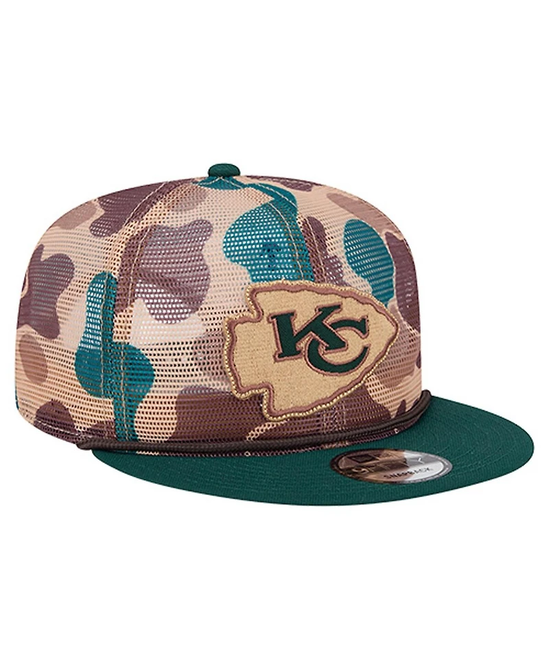 New Era Men's Camo Kansas City Chiefs Duck Camo 9FIFTY Snapback Hat