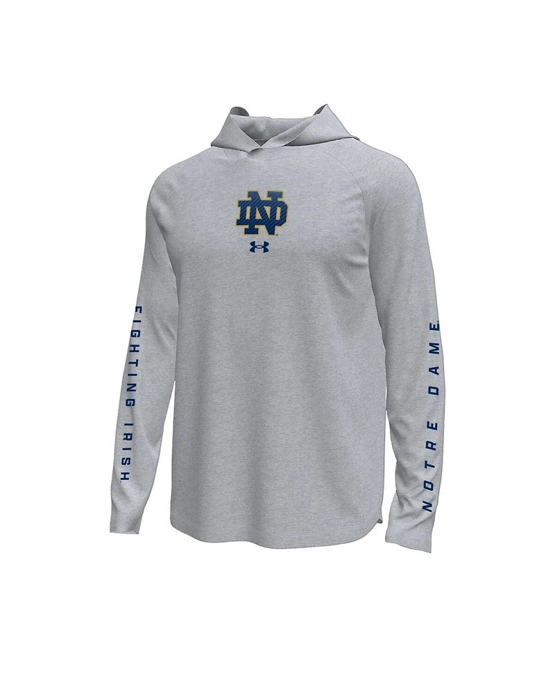 Under Armour Men's Notre Dame Fighting Irish Tech Stretch Long-Sleeve Hooded T-Shirt