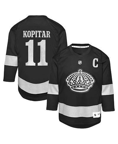 Outerstuff Big Boys and Girls Anze Kopitar Black Los Angeles Kings Alternate Replica Jersey
