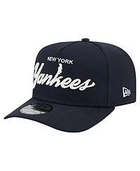 New Era Men's Navy New York Yankees Local Play A-Frame 9FIFTY Snapback Hat