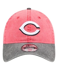 New Era Men's Red/Black Cincinnati Reds Select 9TWENTY Adjustable Hat