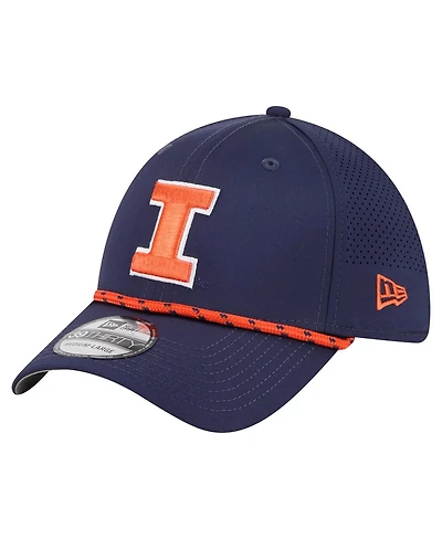 New Era Men's Navy Illinois Fighting Illini Rope 39THIRTY Flex Hat