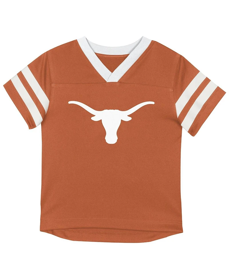Outerstuff Big Boys and Girls 2-Piece Brown Texas Longhorns Red Zone V-Neck Top Pants Set