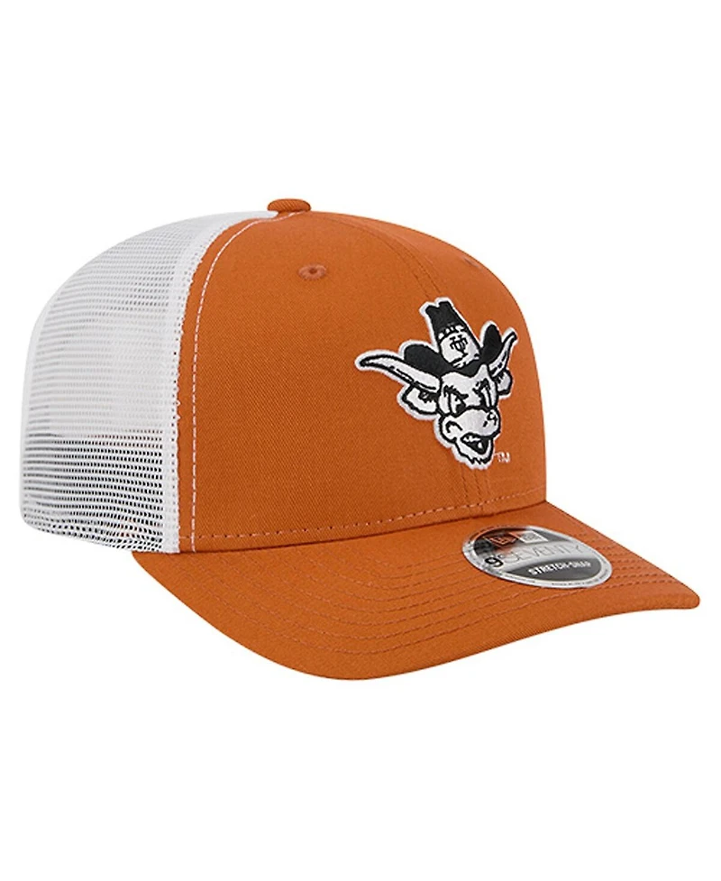 New Era Men's Texas Orange Texas Longhorns Team 9SEVENTY Coolera Trucker Adjustable Hat
