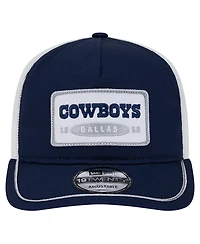 New Era Men's Navy/White Dallas Cowboys Patch 19TWENTY Adjustable Hat