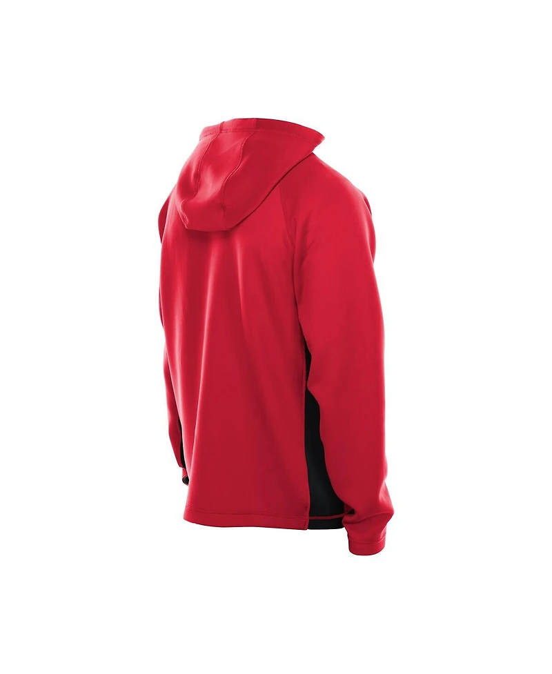 New Era Men's Red Atlanta Falcons Combine Authentic Raglan Scuba Full-Zip Hoodie