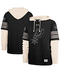 '47 Brand Men's Black San Antonio Spurs Split Zone Cornerback Duo Hoodie