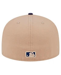 New Era Men's Khaki Milwaukee Brewers 59FIFTY Fitted Hat