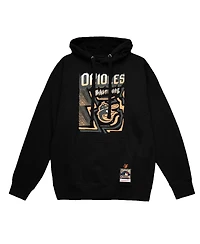 Mitchell & Ness Men's Black Baltimore Orioles Sidewalk Sketch Pullover Hoodie