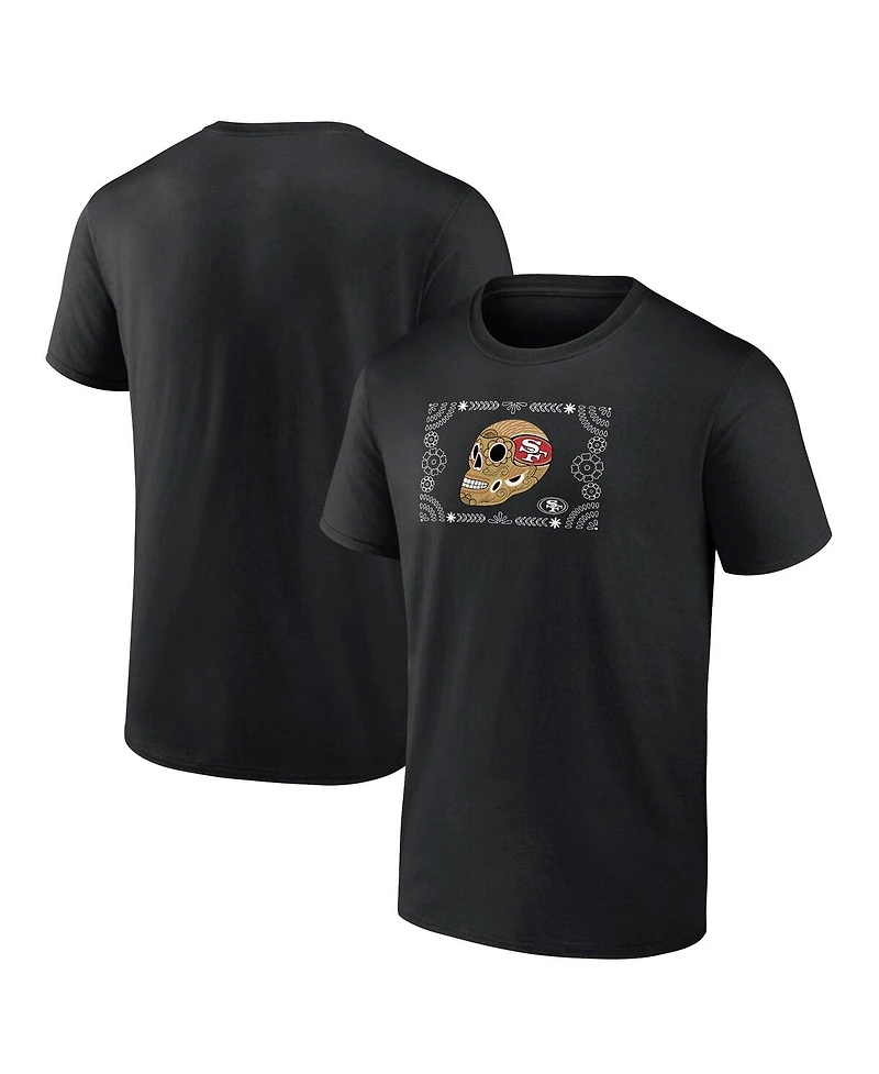 Fanatics Mto Label Men's Black San Francisco 49ers Sugar Skull T-Shirt