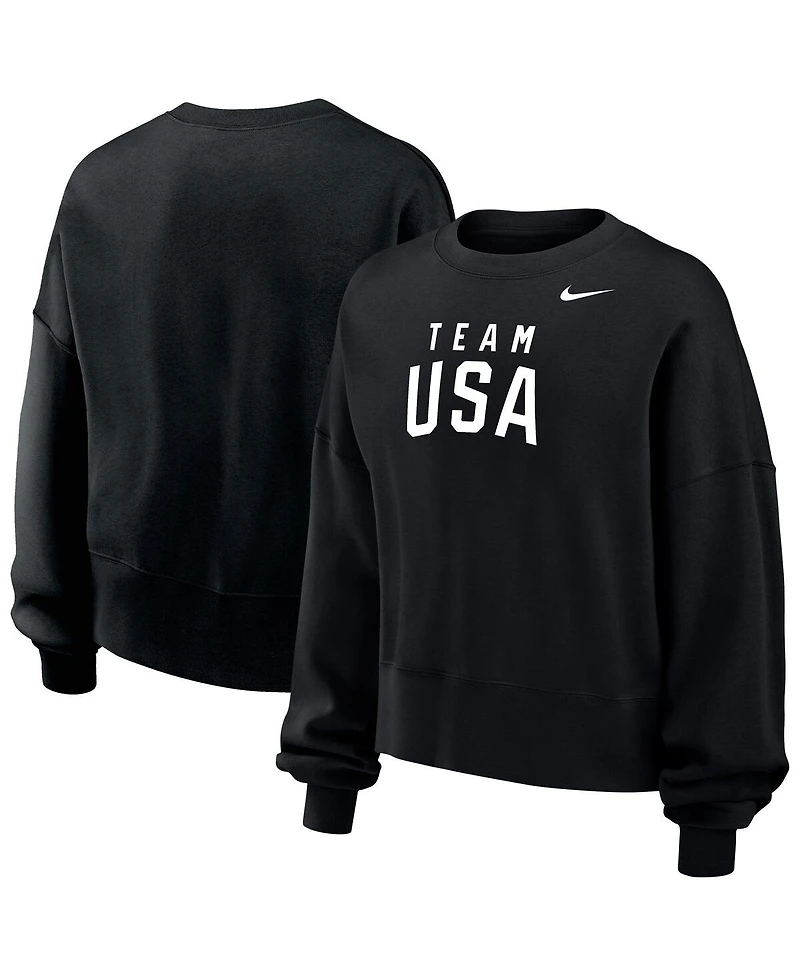 Nike Women's Team Usa Oversized Phoenix Pullover Sweatshirt