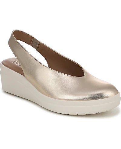 Naturalizer Women's Sutton Closed Almond Toe Slingback Wedges
