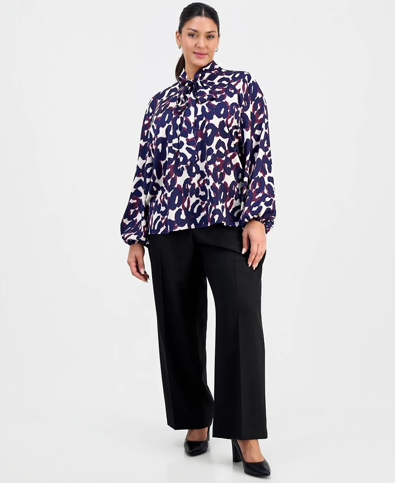 Tahari Asl Plus High-Neck Top