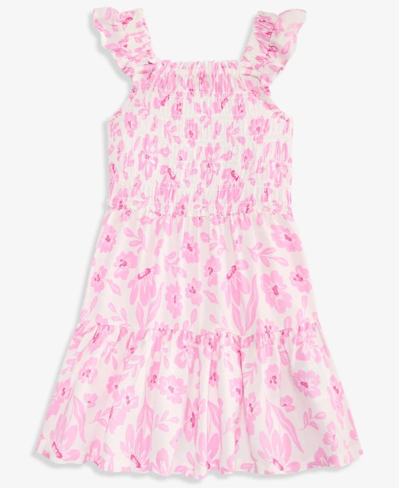 Epic Threads Toddler Girls' 2T-4T Floral-Print Smocked Dress, Macy's Exclusive