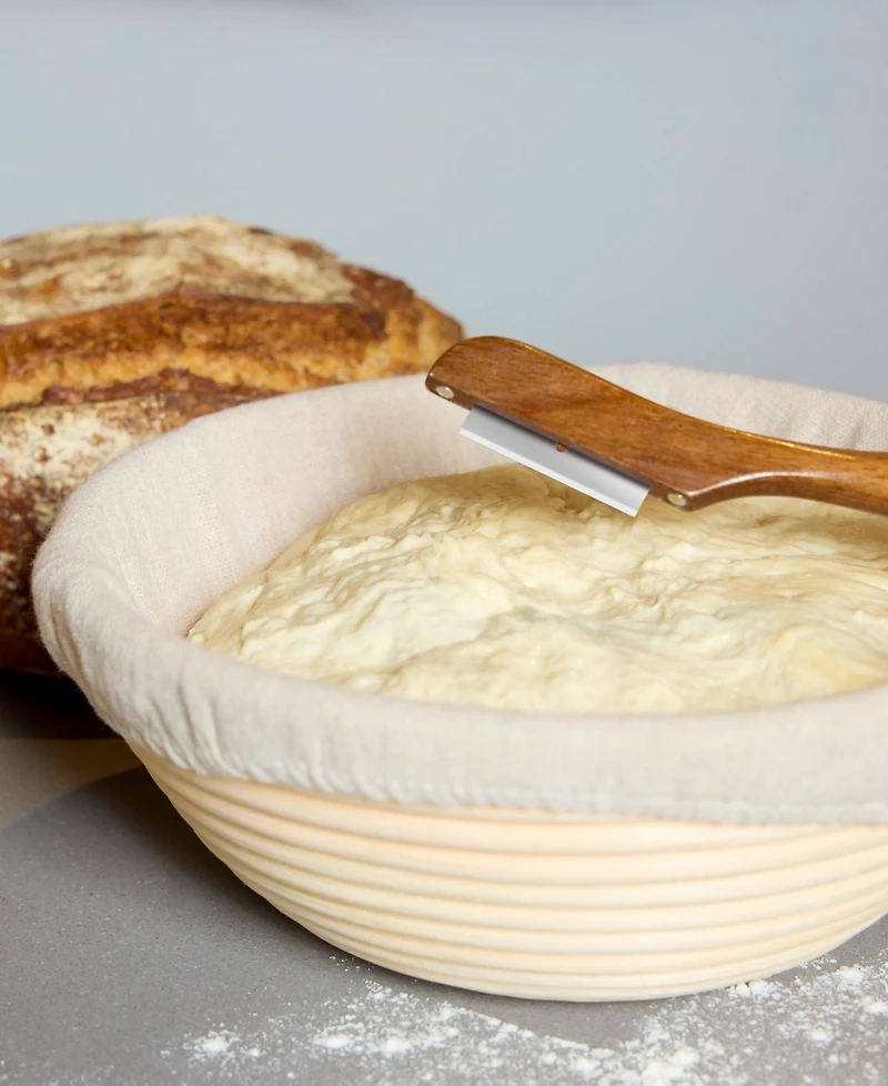 Nambe Breaking Bread Proofing Basket Lame Set