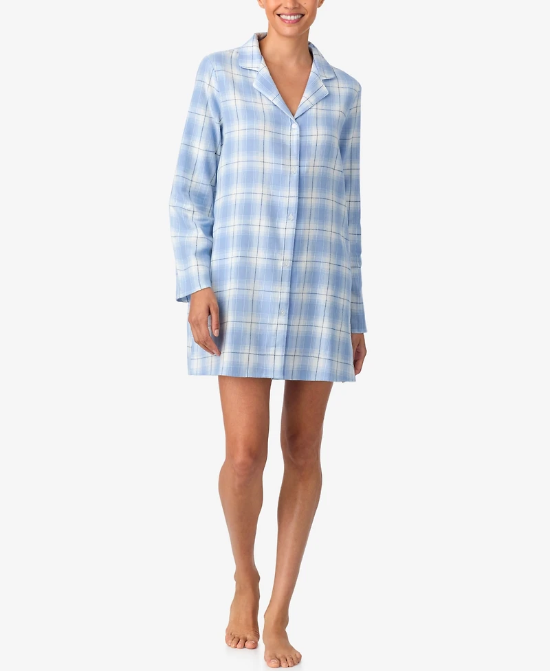 Aria Women's Long Sleeve Short Sleepshirt