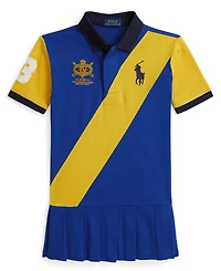 Polo Ralph Lauren Girls 2T-6X Color-Blocked Short-Sleeve Dress