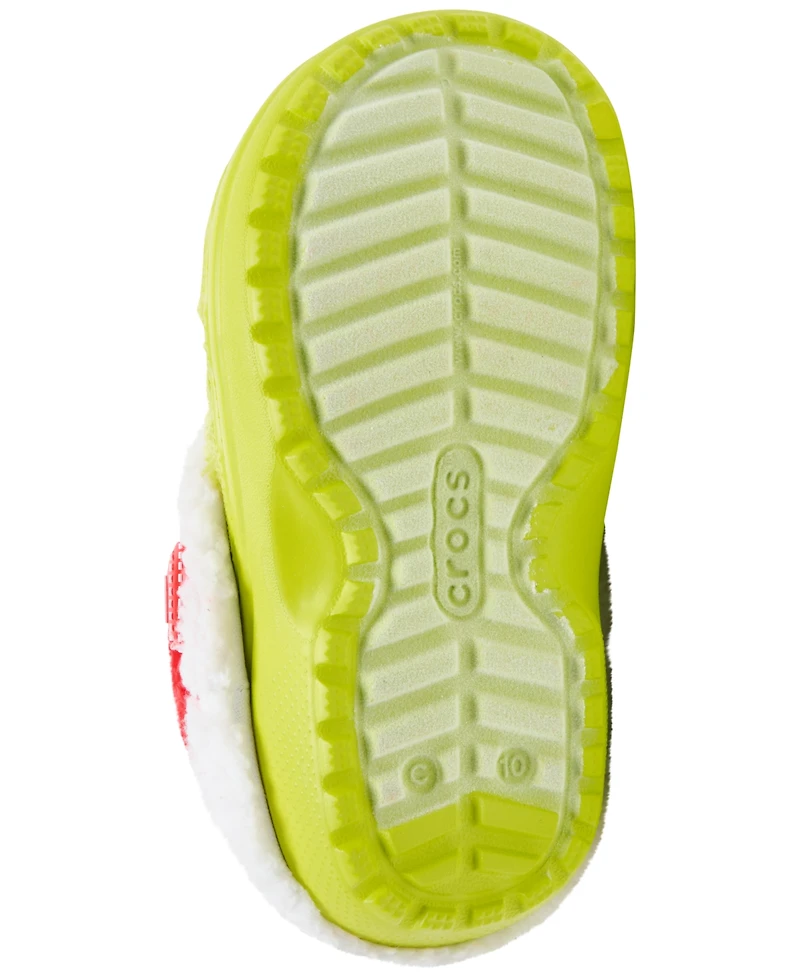 Crocs x The Grinch Toddler Kids Classic Lined Clogs from Finish Line