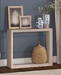 Hudson & Canal Osmond 36" Wood Wide Rectangular Console Table