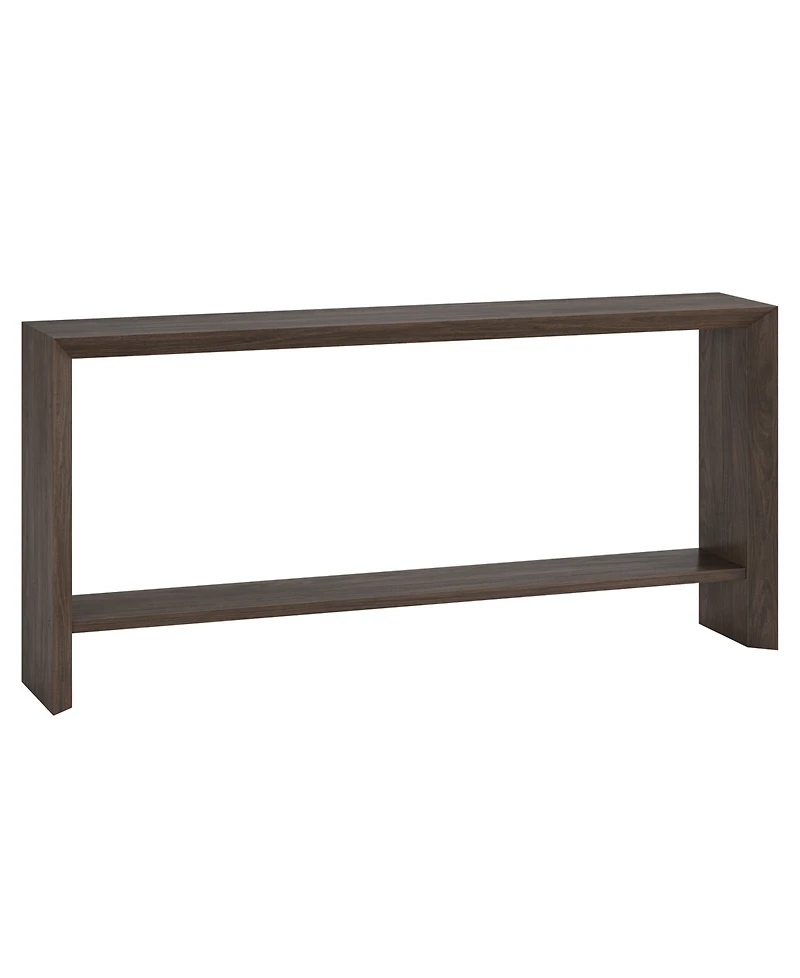 Hudson & Canal Osman 64" Wood Wide Rectangular Console Table
