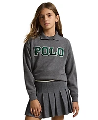 Polo Ralph Lauren Girls 7-16 Logo Fleece Sweatshirt
