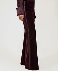 Reiss Women's Elia Cotton Velvet Tuxedo-Stripe Pants