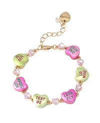 Betsey Johnson Faux Stone Sweetheart Strand Bracelet