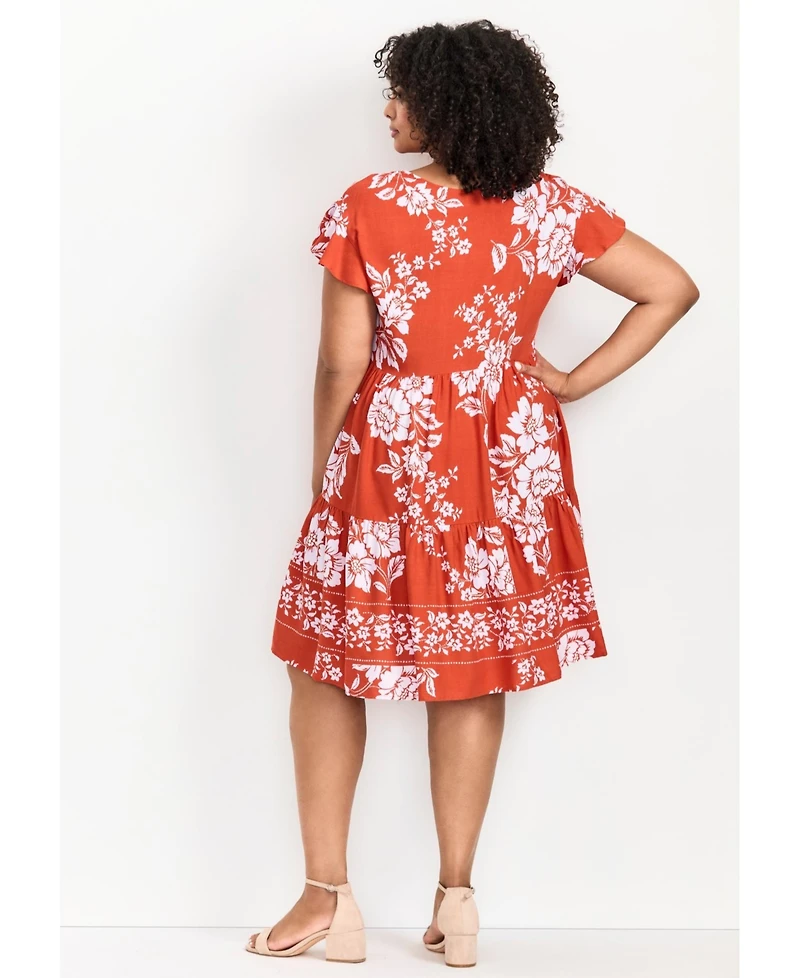 Avenue Women's Plus Unwind Tiers Dress