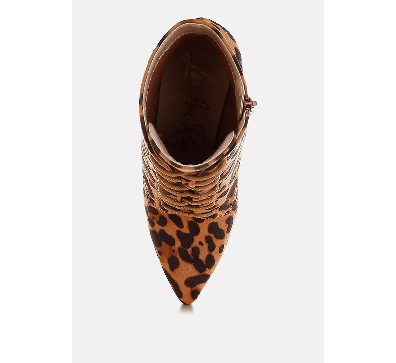 London Rag Nesta Stiletto Heel Lace Up Boots