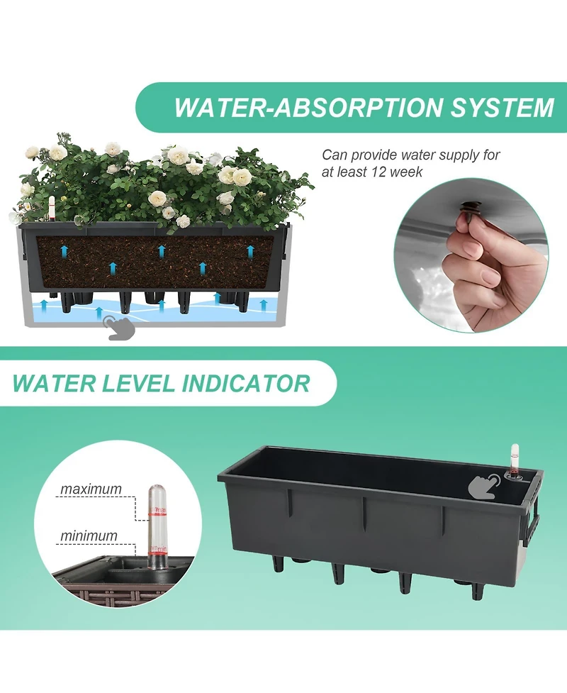 Aoodor Mahliya Planter Box (Set of 4)