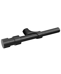 Thermaplus Patented Blackout Exclusive Curtain Rod Double Cap Finial Extendable 36 X22 To 72 X22 Black