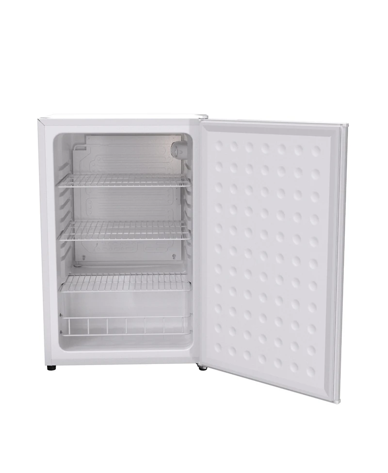 Snowlion Premium 122 L Solid Door 4.3 Cu. Ft. Freestanding Under-Counter Mini Fridge in White