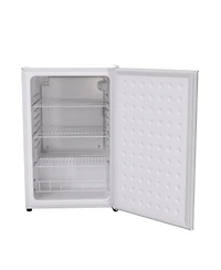 Snowlion Premium 122 L Solid Door 4.3 Cu. Ft. Freestanding Under-Counter Mini Fridge in White
