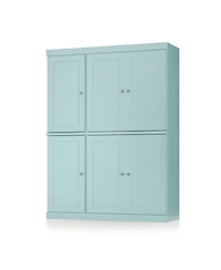 Palace Imports 100% Solid Wood 48.5" Pantry Cabinet with Raised Panel Doors, 2-Drawers & Adjustable Shelves