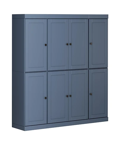 Palace Imports 100% Solid Wood 65" Pantry Cabinet with Shaker Doors & Adjustable Shelves